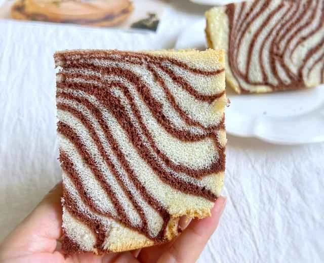 Zebra stripe chiffon cake recipe