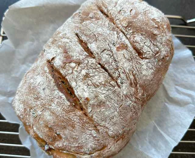 Air Fryer Black Sesame and Red Date European Bread (No Kneading, Oil-Free) Recipe