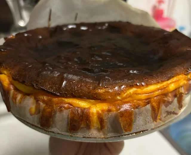 8-inch low-sugar Basque cheesecake recipe 🔥 Super easy - mix ingredients + oven quick and easy!